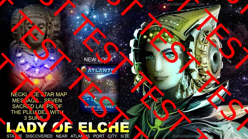 THE LADY OF ELCHE AND HER STAR MAP NECKLACE