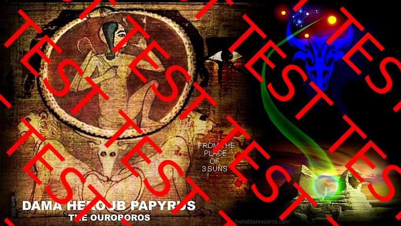 Egypt Dama Heroub Ouroboros papyrus