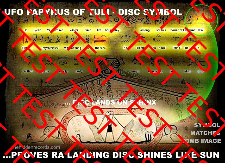 Egypt Tuli UFO papyrus