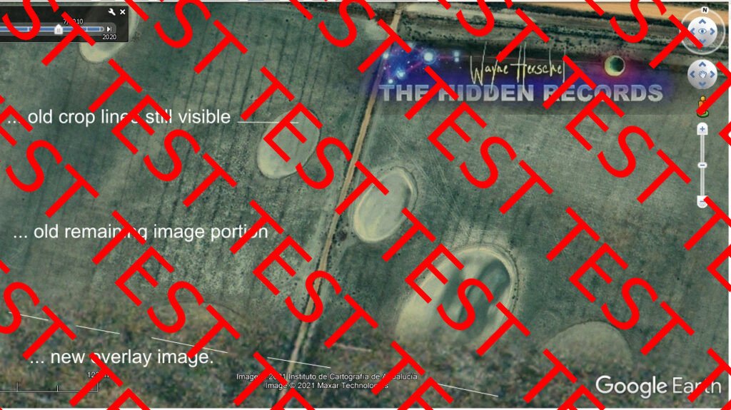 Alien crop circle proof that it indented the earth