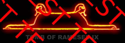 Sphinx symbol from Rameses IX tomb