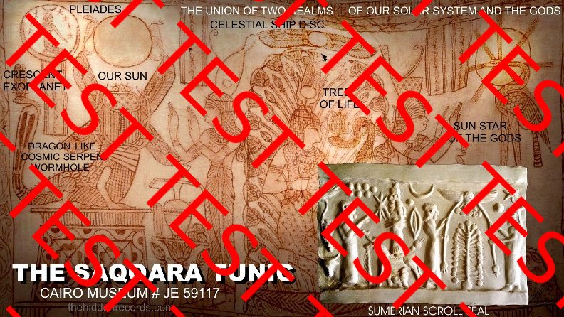 The Saqqara tunic Sumerian seal Pleiades Wayne Herschel
