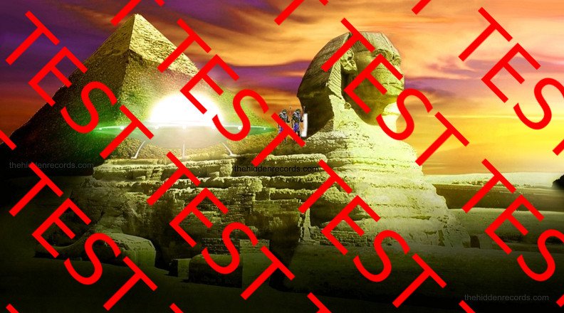 UFO Sphinx papyrus landing Egypt
