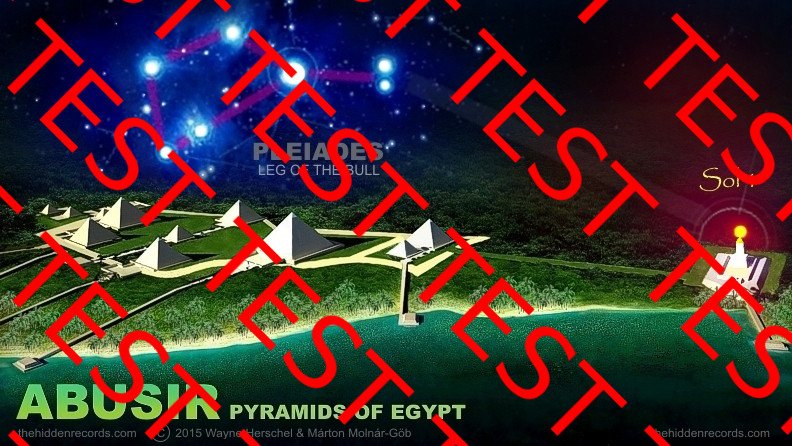Jerusalem pleiades like Abusir Egypt
