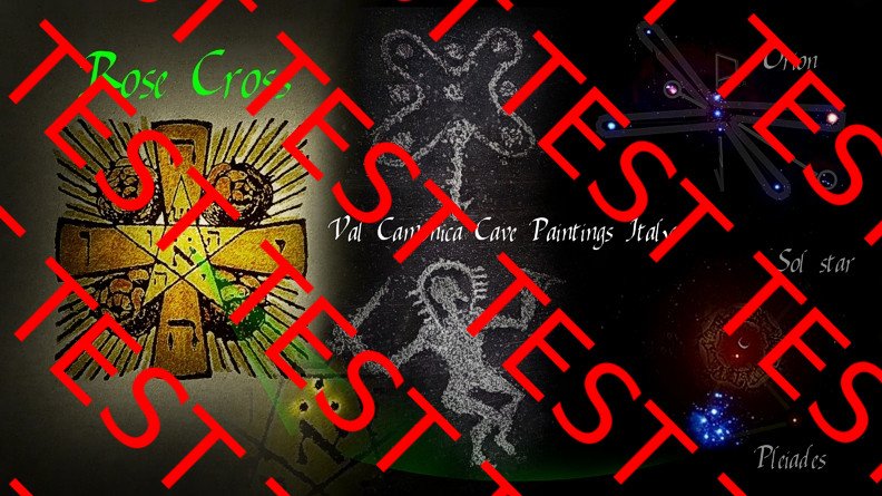 Rose Cross - Val Caminoca Cave Paintings Italy