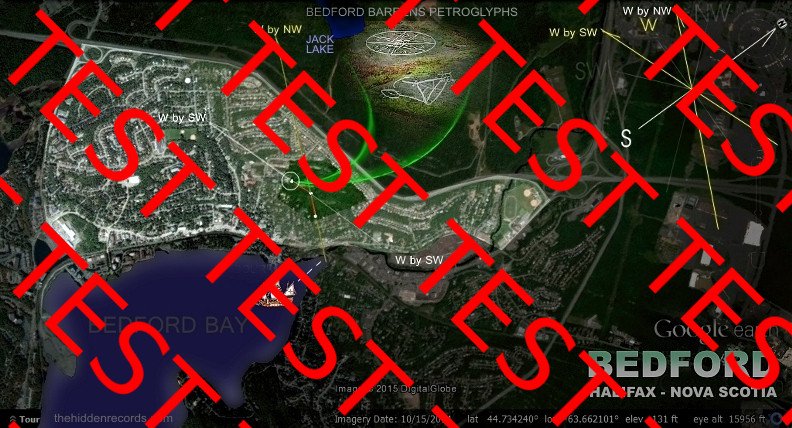 Bedford Barrens Map with Leg of the Bull