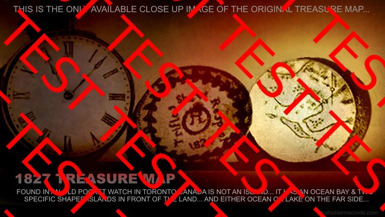 Watch with treasure map