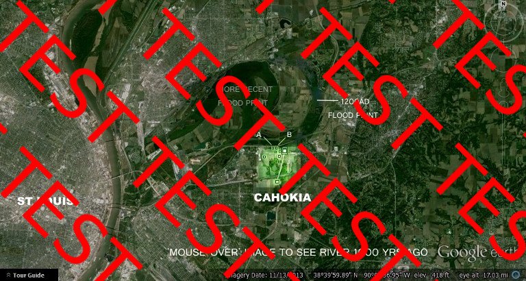 Cahokia Pleiades star map