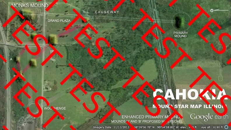 Cahokia Pleiades star map