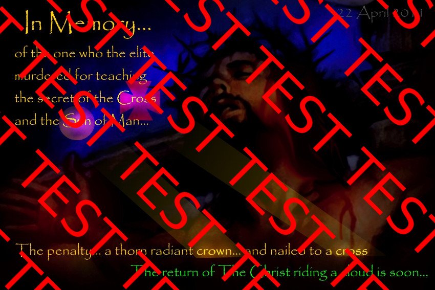 In memory of the one murdered..