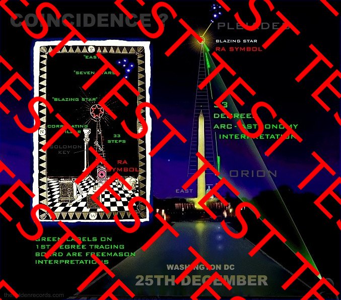 THE FREEMASON INTERPRETATION OF DETAIL ON THE FIRST DEGREE TRACING BOARD IDENTIFIES THE STAR OF RA