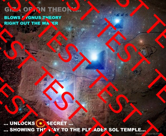 Giza Orion theory - Giza representing Orion. Blows the Cygnus theory right out of the water