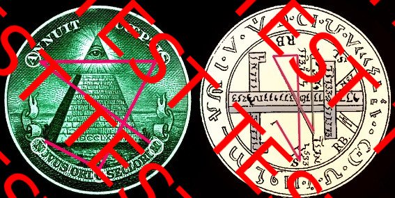 1 dollar bill correlation to Solomon seal