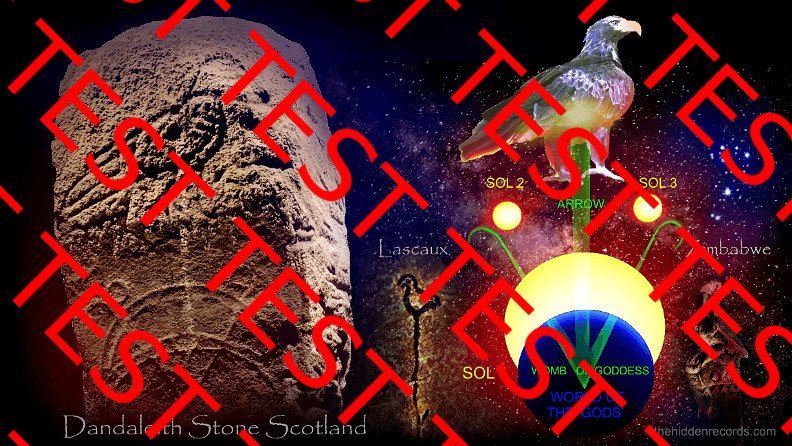 Dandaleith stone in Scotland - Solar Trinity crescent