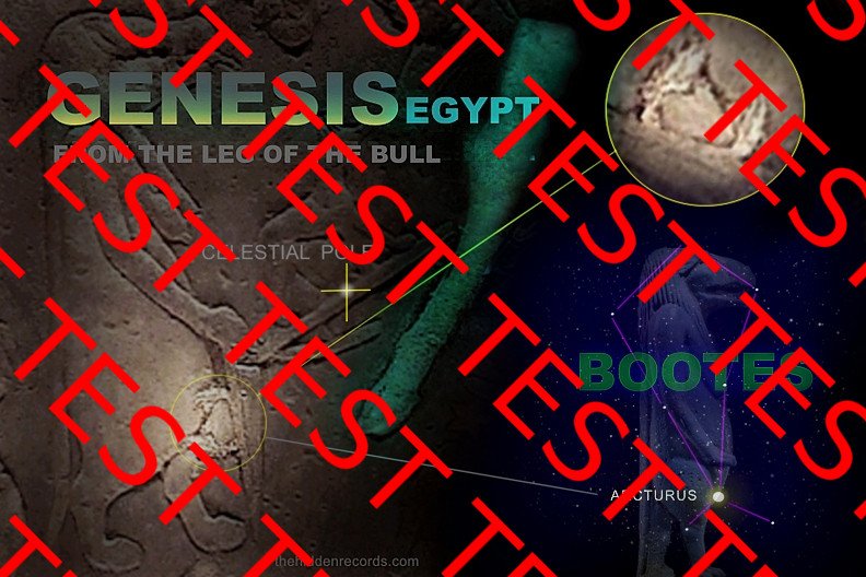 Dendera - Celestial pole and Bootes right at the base of the belly of Taweret