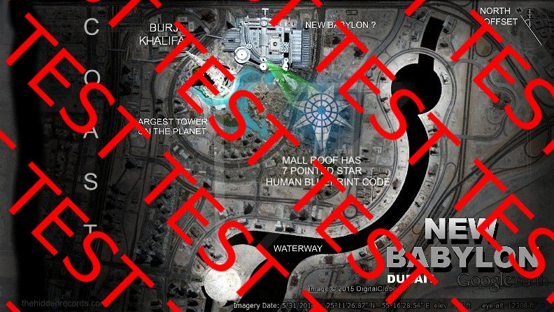 Dubai new babylon pleiades star map