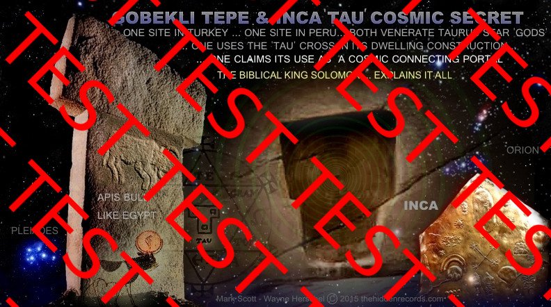 Gobekli Tepe & Inca Tau cosmic secret