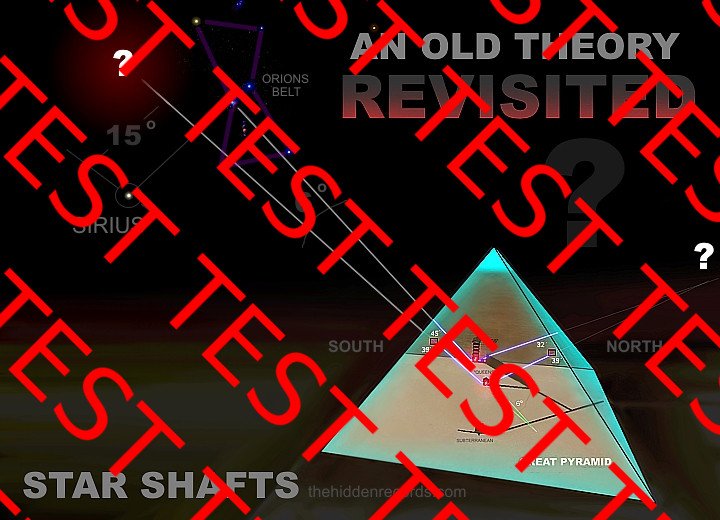 An old theory revisited - Pyramid Star Shafts