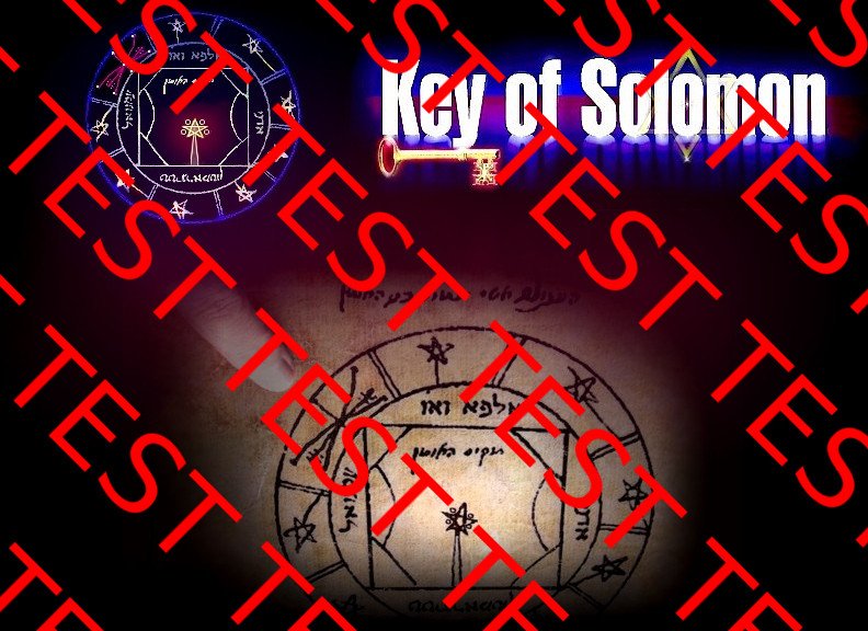 Hebrew Solomon Key Parchment Pictogram Cipher Puzzle Clavicula Salomonis