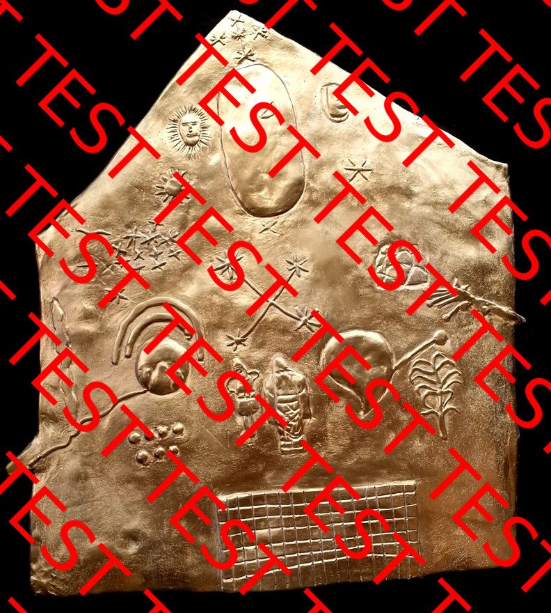 Inca Golden Star Map Tablet Replica