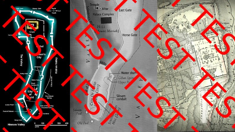 City of David map matching Taurus hoof