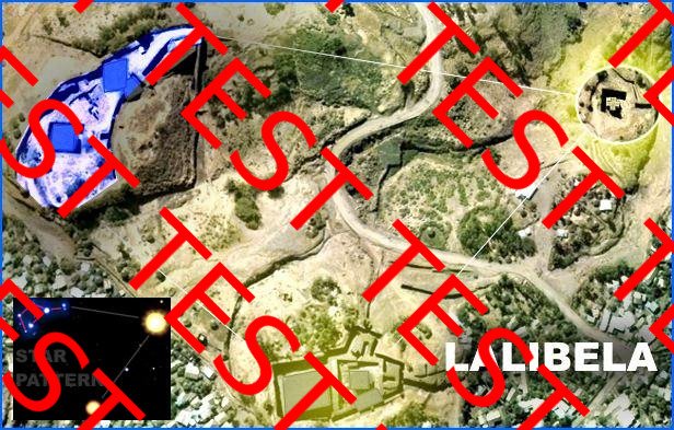 STAR MAP LALIBELA - AKSUM AREA ETHIOPIA
