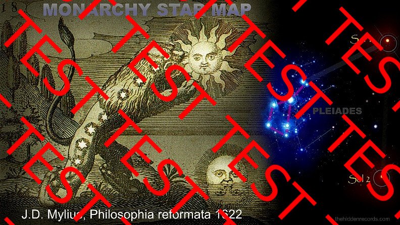 Lion devouring eating sun - Seven stars Monarchy