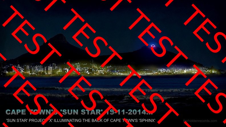 Cape Town sun star map decoded