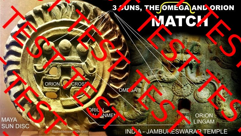 Maya sun disc cross India