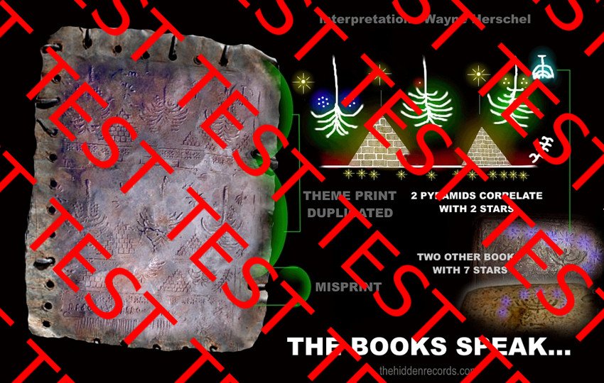Metal book - The book speaks.. 2 pyramid correlate with 2 stars