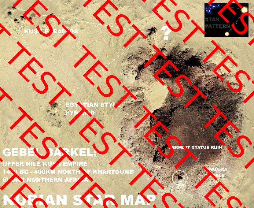 The Nubian Gebel Barkel Pyramid Star Map
