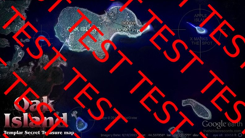 Oak Island Treasure Star Map interpretation.