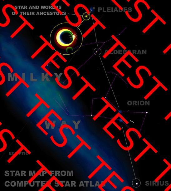 Pawnee star map showing star and worlds of theirs ancestors