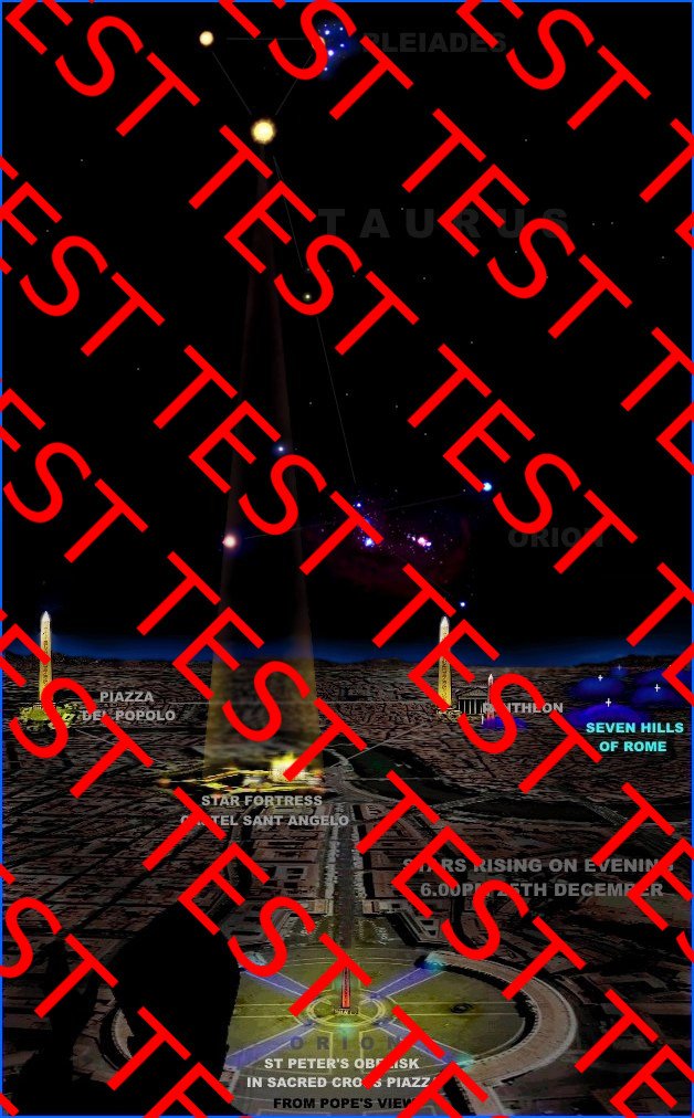 Pope Vatican star_map 25 DECEMBER