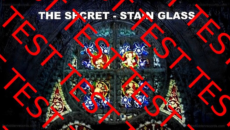 Rosslyn Chapel stained glass secret - vitruvian man