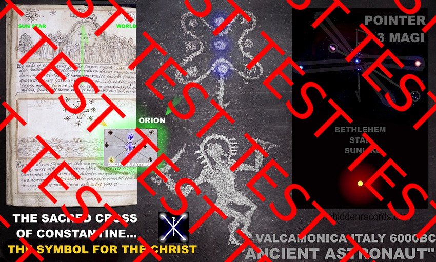 Sacred Cross Christ Astronaut Orion Valcamonica Star Map
