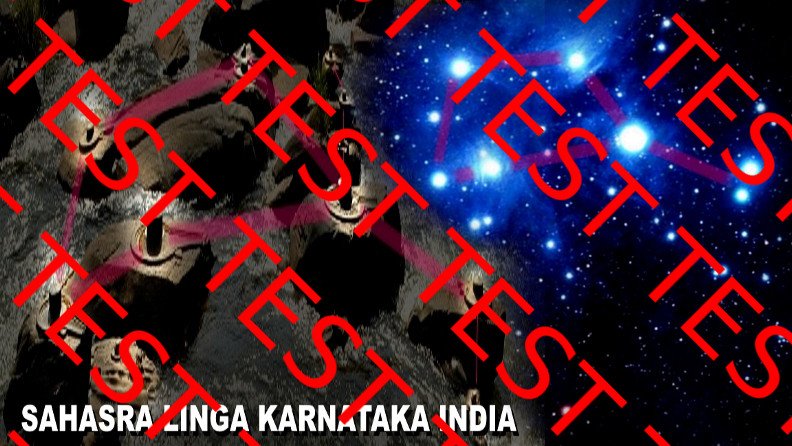 Sahasra Linga Karnataka India Star Map matching the Pleiades