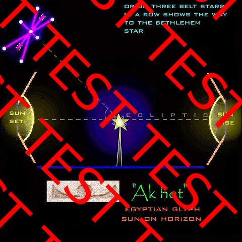 Orion three belt stars in a row shows the way to the Bethlehem star