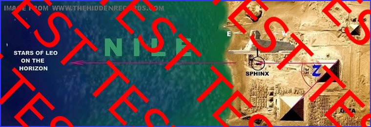 Sphinx Leo star map correlation