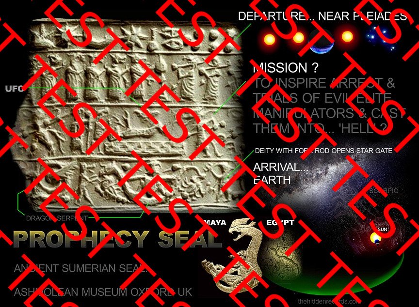 Sumerian prophecy seal - Ashmolean Museum Oxford - Pleiades