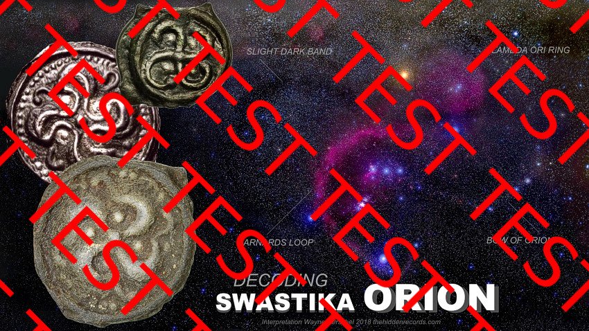 Decoding the Swastika in Orion