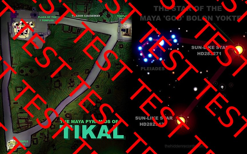 MAYA STAR MAP AT TIKAL MATCHES THE PLEIADES