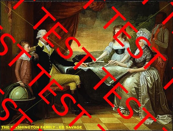 Washington Family Portrait interpretation Vitruvian Man